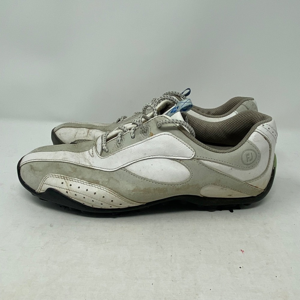 FootJoy LoPro Collection Mens Size 7 White Leather Golf Shoes 97058 Sneaker